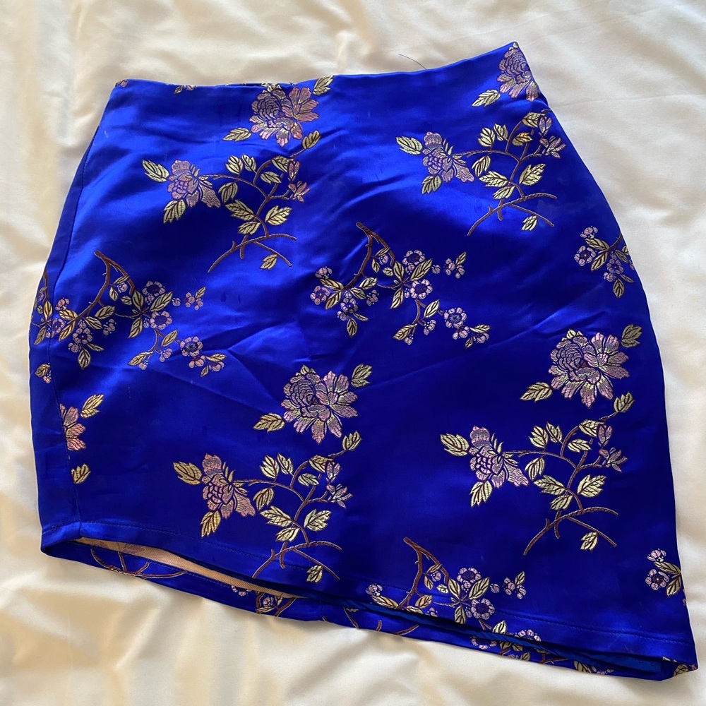 Elsa Asymmetrical Mini Skirt